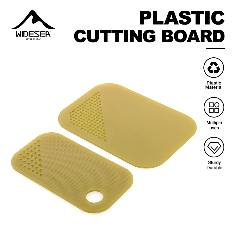 Tábua de Corte Portátil Widesea de Plástico, Livre de BPA, Compacta e Leve para Camping, Cozinha, Piquenique e Culinária ao Ar Livre
