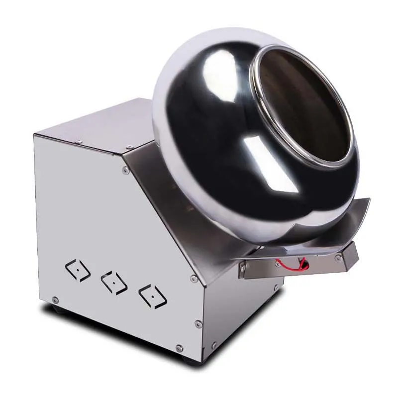 Chocolate Sugar Coasting Machine 30cm Roller Commercial Candy Coater Machine Chocolate Bean Coating Polishing Machine