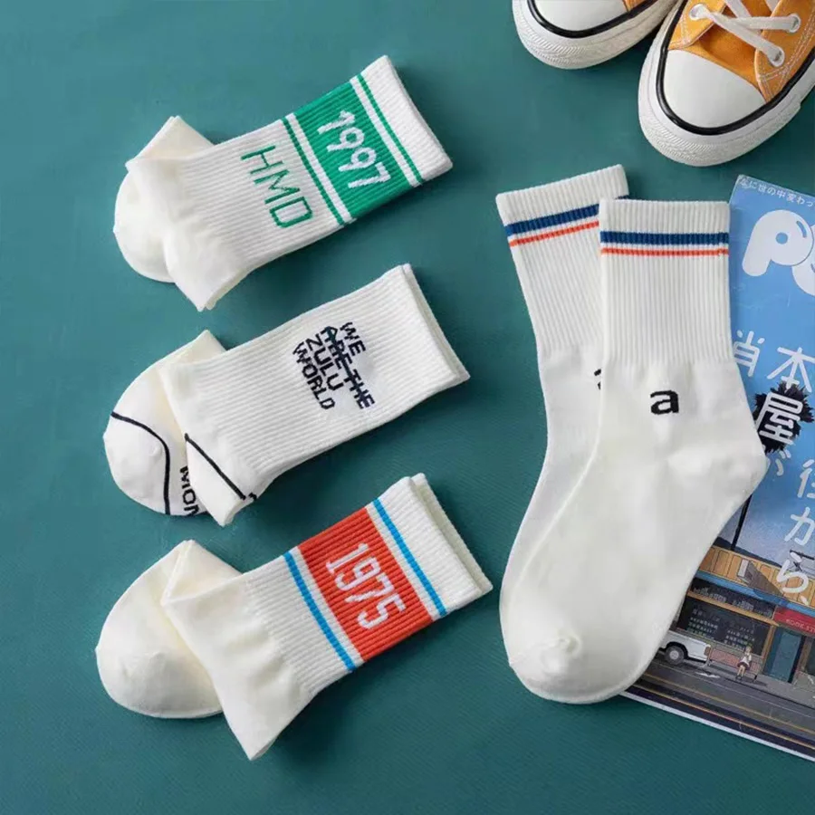 

5pcs Men's Socks Colorful Sock Casual Business Geometric Printing High Quality Socks Fashion Gentleman Socks Men