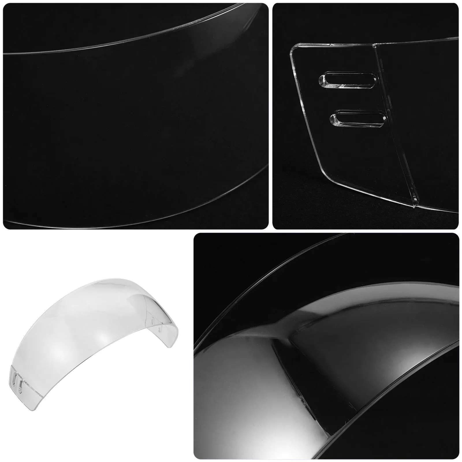 قناع هوكي شفافة مضاد للضباب ومضاد للخدش لدرع هوكي الجليد بديل عالمي مناسب وخفيف الوزن