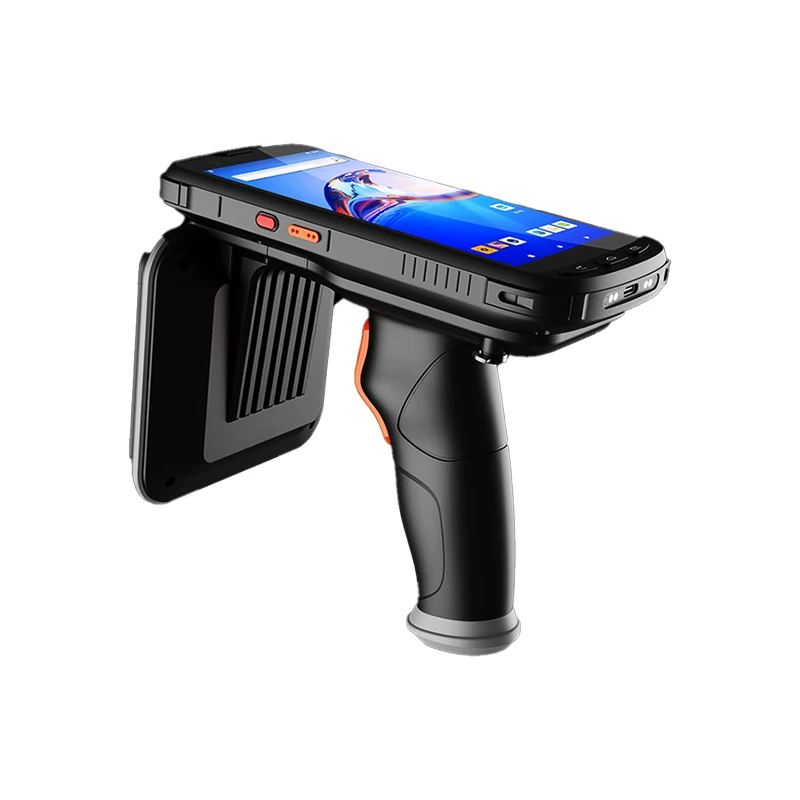 20m long range 2D UHF RFID handheld reader android OS terminal Rugged PDA for UHF ear tag free SDK