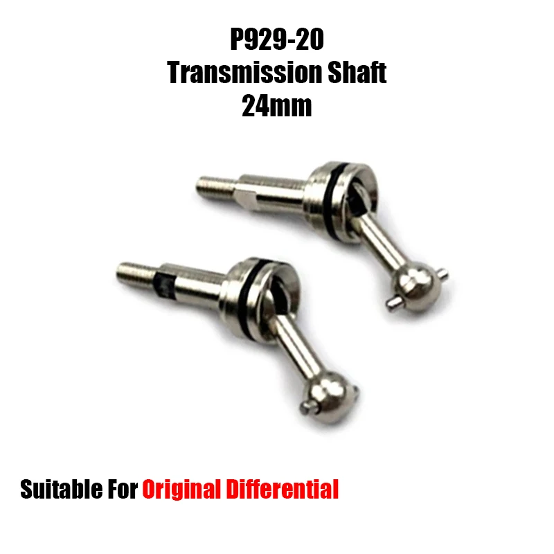 Wltoys RC Car Spare Parts, estendido eixo de transmissão especial para Metal Upgrade, diferencial de bola ajustável, 1/28, K989, K969, 284131, 26mm