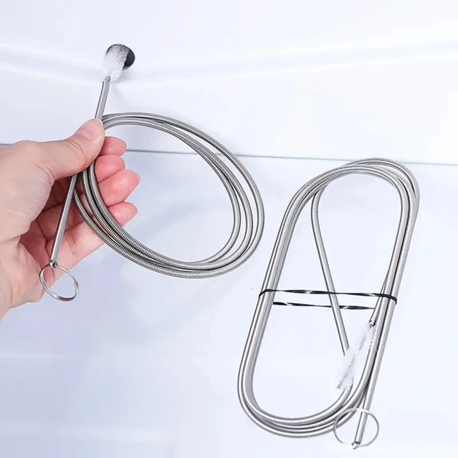 Long 40inch 3pcs Pipe Cleaner Clog Tools for Refrigerator Tube Kitchen Drain Cleaning - Remover Dredger Tool Device