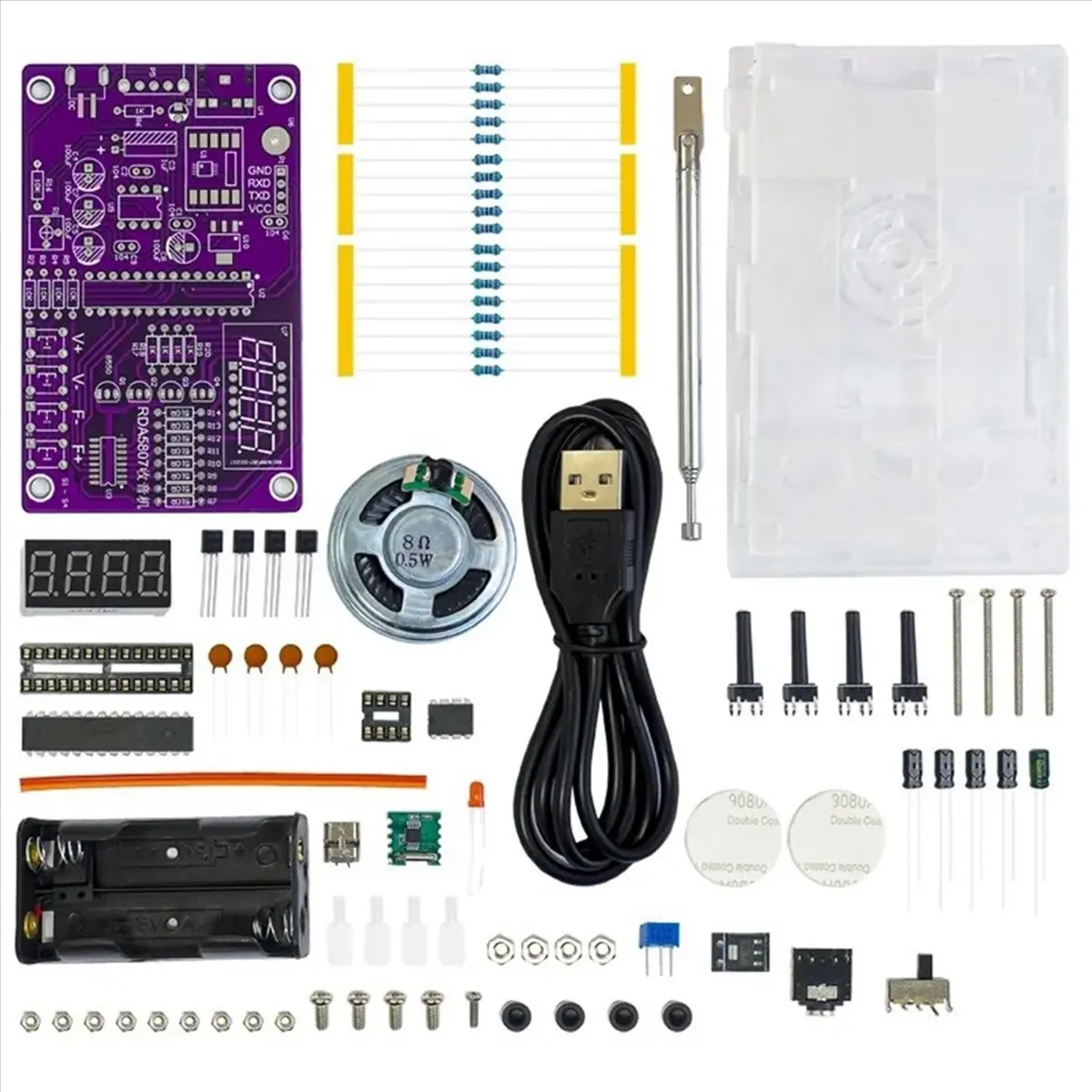 SWXF FM Radio Assembly Kit Nixie Tube Display Teaching Training DIY Production of Monolithic Welding Parts