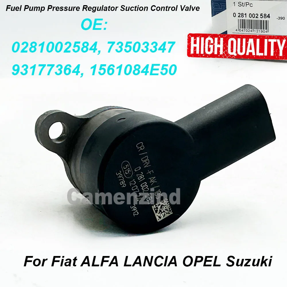 วาล์วระบายแรงดันน้ำมันเชื้อเพลิง 0281002584 93177364 73503347 93177364 1561084E50 ใช้ได้กับรถยนต์ Fiat ALFA LANCIA OPEL Suzuki 1561084E50000