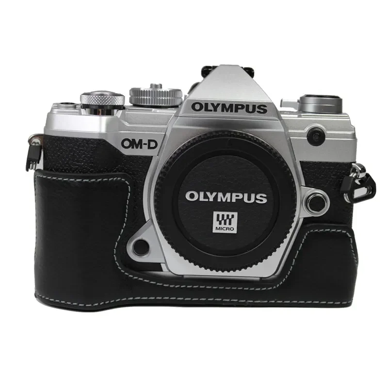 Oryginalne skórzane etui na aparat do OLYMPUS OMD E-M5 MARK III EM5 III E-M5 MarkIII Protective Cover Skin