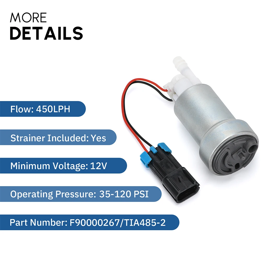 450LPH E85 Racing Fuel Pump for Nissan/Subaru - usage example