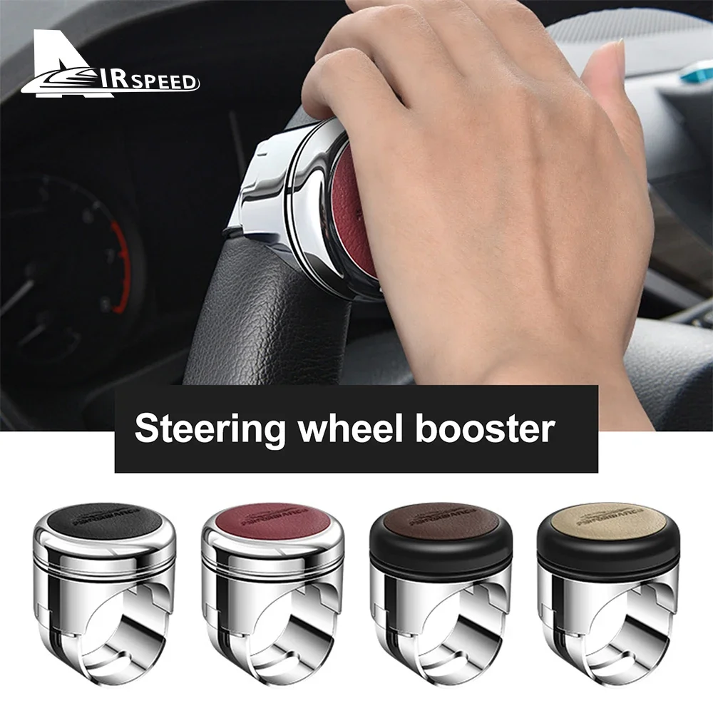 

Turning Steering Wheel Booster Spinner Knob 360 Degree Rotation Metal Bearing Power Handle Ball Shaped