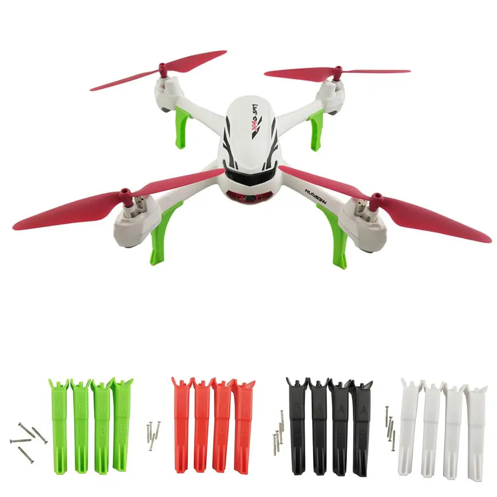 Trípode inferior mejorado de 4 piezas, trípode extendido, tren de aterrizaje UAV para Hubsan X4 H502S H502E, accesorios para drones