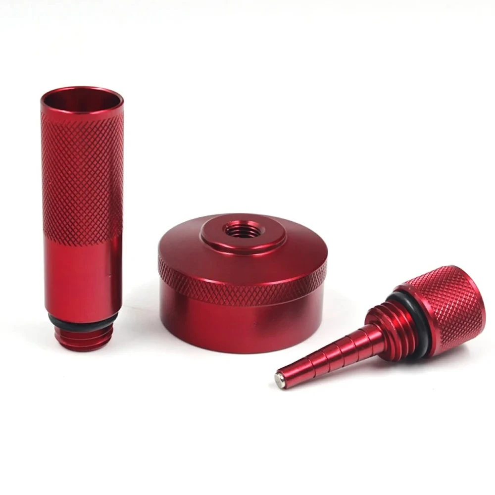 

Aluminum Red Extended Run Gas Cap Adapter, Mess Oil Changes Funnel, Magnetic Tip Dipstick Oil Dip Stick for Honda eu2000i eu10i