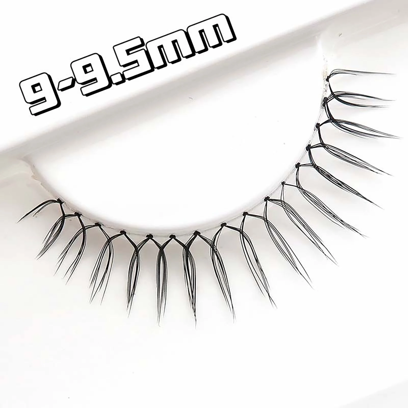 5 Paar U-förmige falsche Wimpern, leicht, transparenter Stiel, falsche Wimpern, natürlicher koreanischer Stil, Wimpernverlängerung