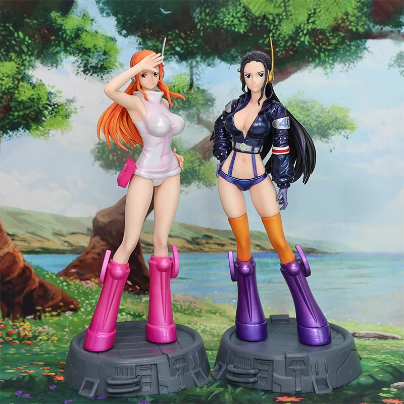 26cm Anime One Piece Action Figure Robin Nami Statue Model Collectible Toys Gifts PVC Seraph Angel Descended Robin Dolls Gifts