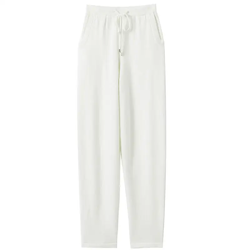 

women's casual 100% cashmere joggers