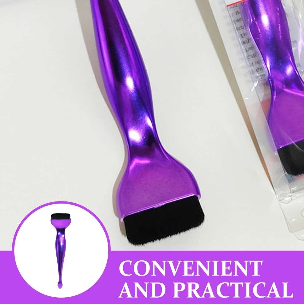 

1PC Foundation Brush Flat Liquid Cream Applicator Ultra Thin Non Porous Makeup Brush for Women Golden Smooth Finish