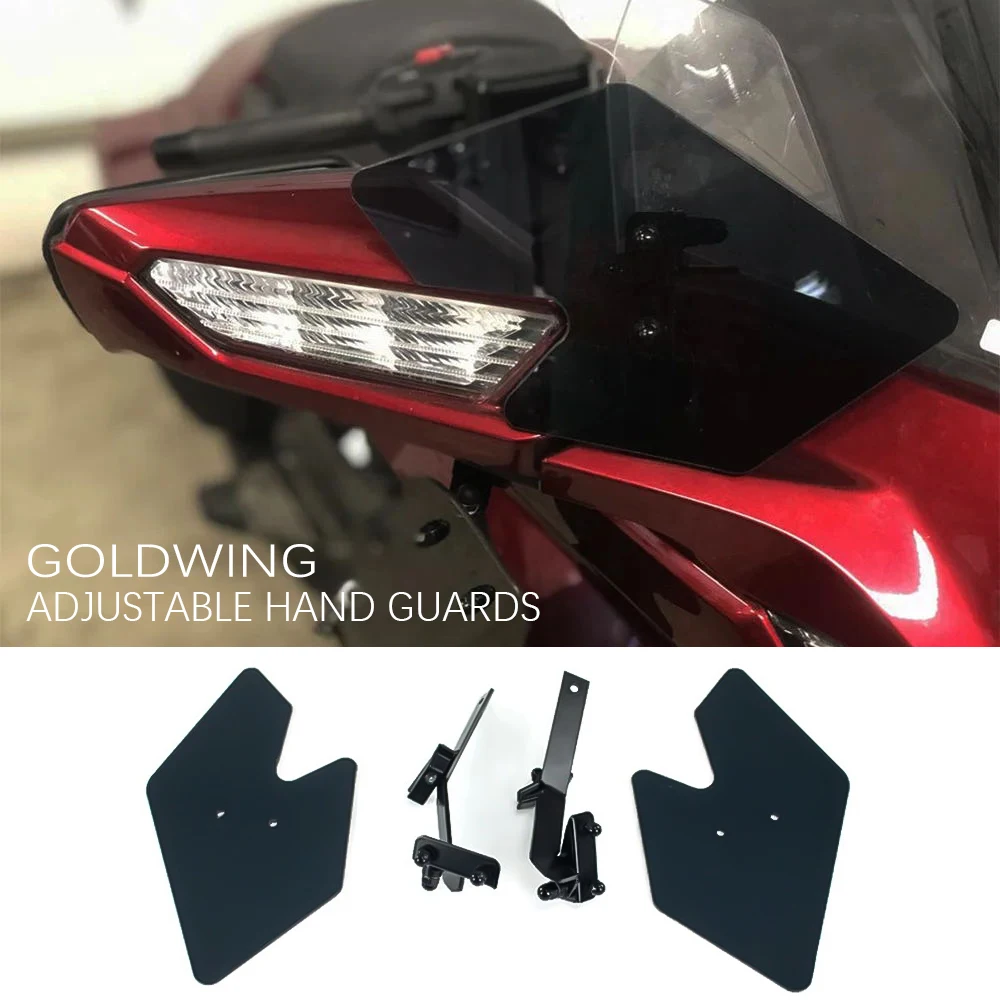 For Honda Goldwing 1800 GL1800 2018-2024 Motorcycle Handguard Adjustable Hand Guards Gold Wing Handguard Windshield Hand Guards