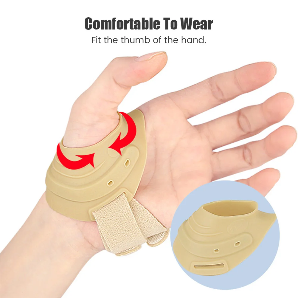 Thumb Brace Joint Orthosis Pure Color Splint Support Lightweight Breathable Right Left Hand Osteoarthritis Pain Relif Tendonitis