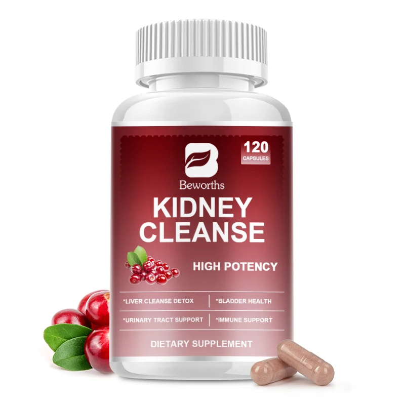 

BEWORTHS Cranberry Extract Kidney Cleansing Capsules Support Kidney, Bladder and Urinary Tract Health Antioxidant &immune Health