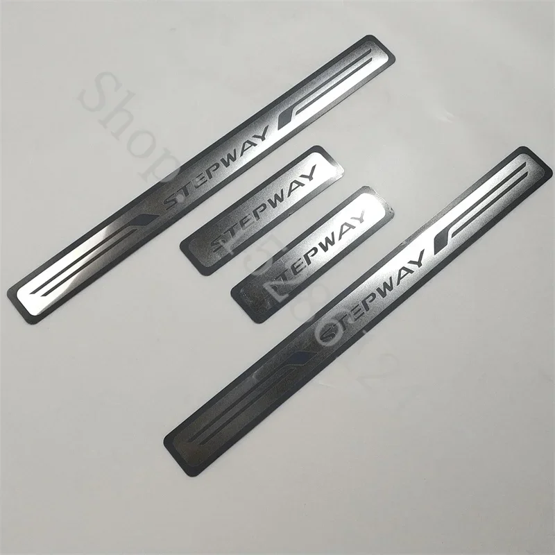 Car Accessories 2013-2023 For Dacia Sandero 2 Stepway Stainless Door Sill Car Door Cover Outside door sill protector Plate