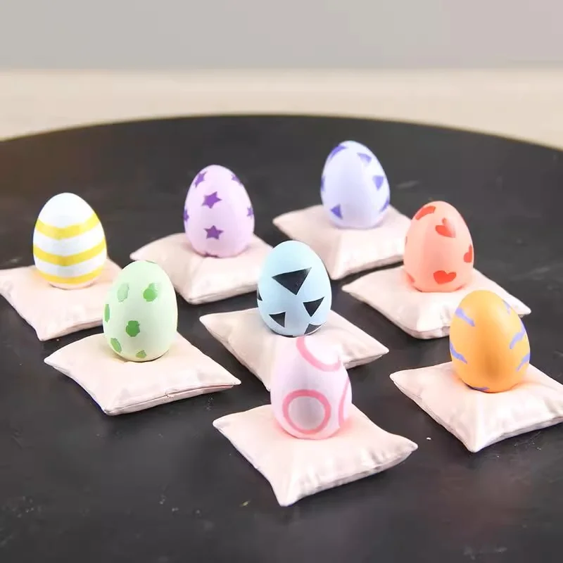 متوفر جديد ديجمون مغامرة شخصيات كرتونية البيض الرقمي 4 سنتيمتر 8 قطعة الشكل جمع الديكور تمثال صغير لعبة تمثال نموذج هدية