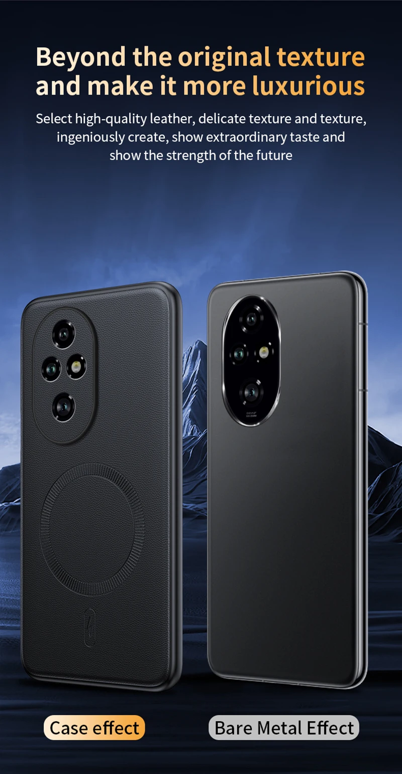 Für Honor 200 Pro Hülle Magnetische Leder-Schutzhülle Für Honor 200 Pro Hochwertige Anti-Fingerabdruck Rutschfeste PC+TPU – Detail 11