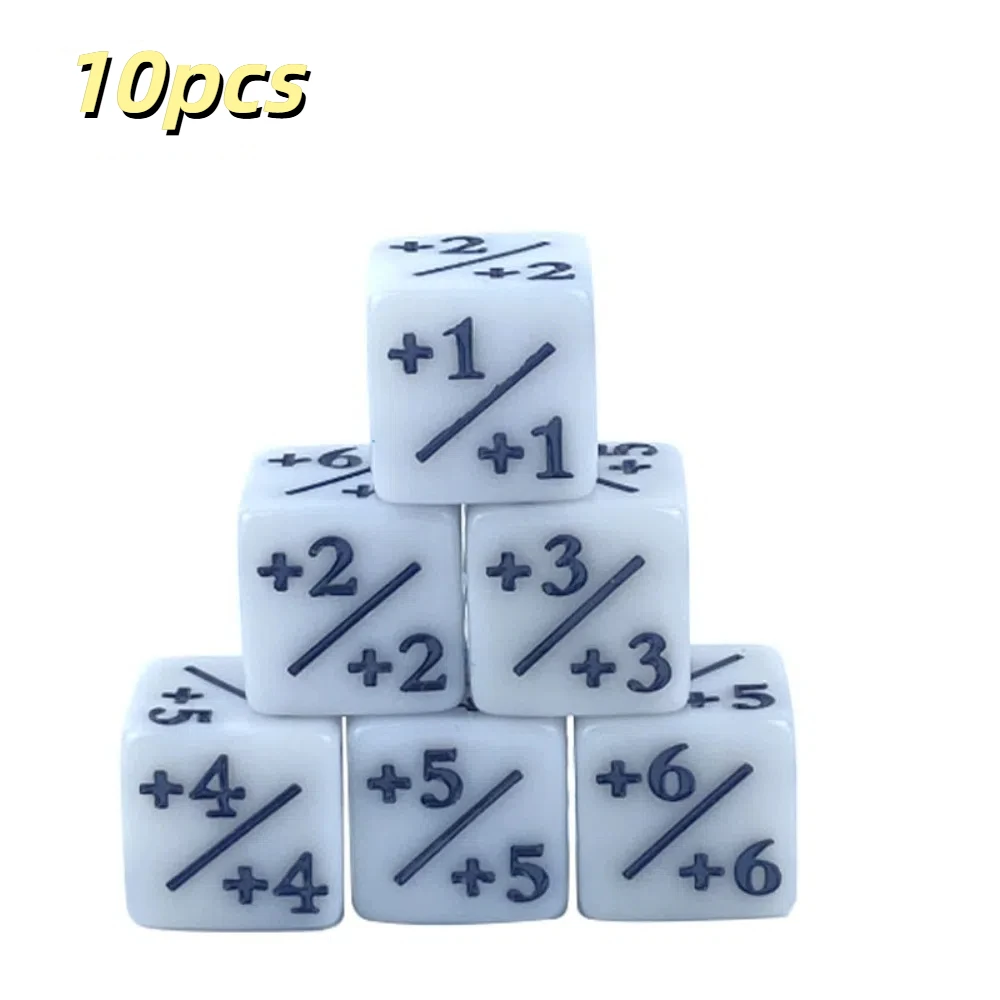 

10 шт./компл., шестигранные кубики, акриловый материал + 1/1, кубики для подсчета кубиков, многофункциональная детская обучающая игрушка в форме кубиков