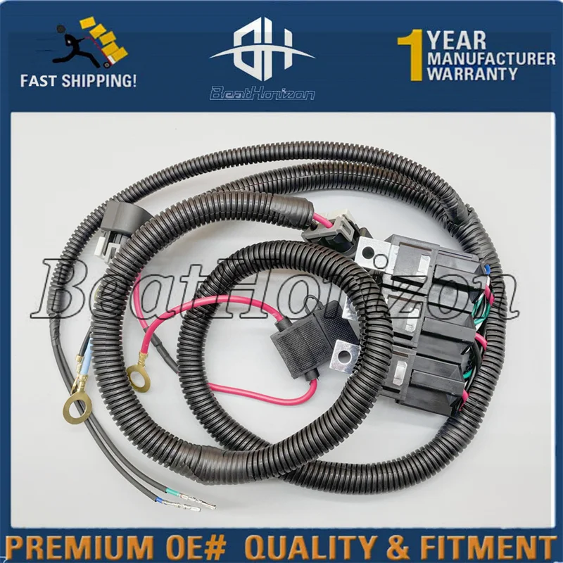 7L5533A226T Electric ECU Control Dual Fan Upgrade Wiring Connector Harness For Chevrolet GMC Silverado Tahoe Sierra Yukon XL