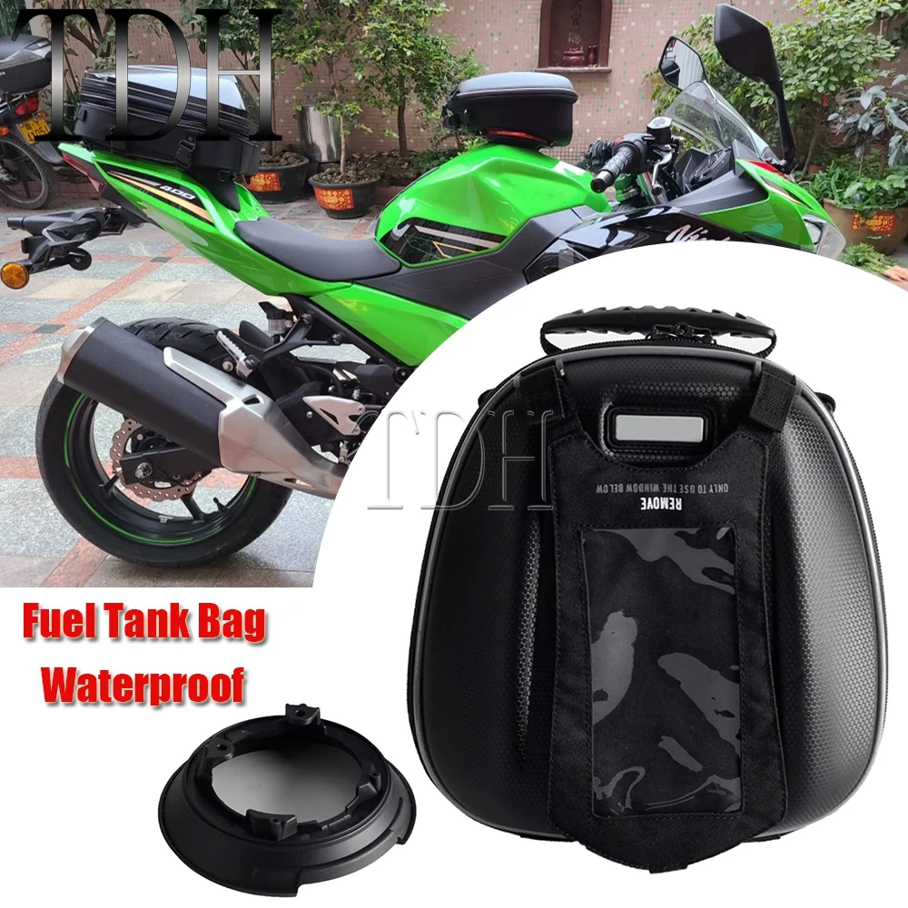 

For KAWASAKI NINJA Z 400 650 1000SX ZX 6R 10R 10RR VERSYS-X KLX 230 R Z 900 H2 Motorcycle Parts Navigation Fuel Saddle Tank Bags