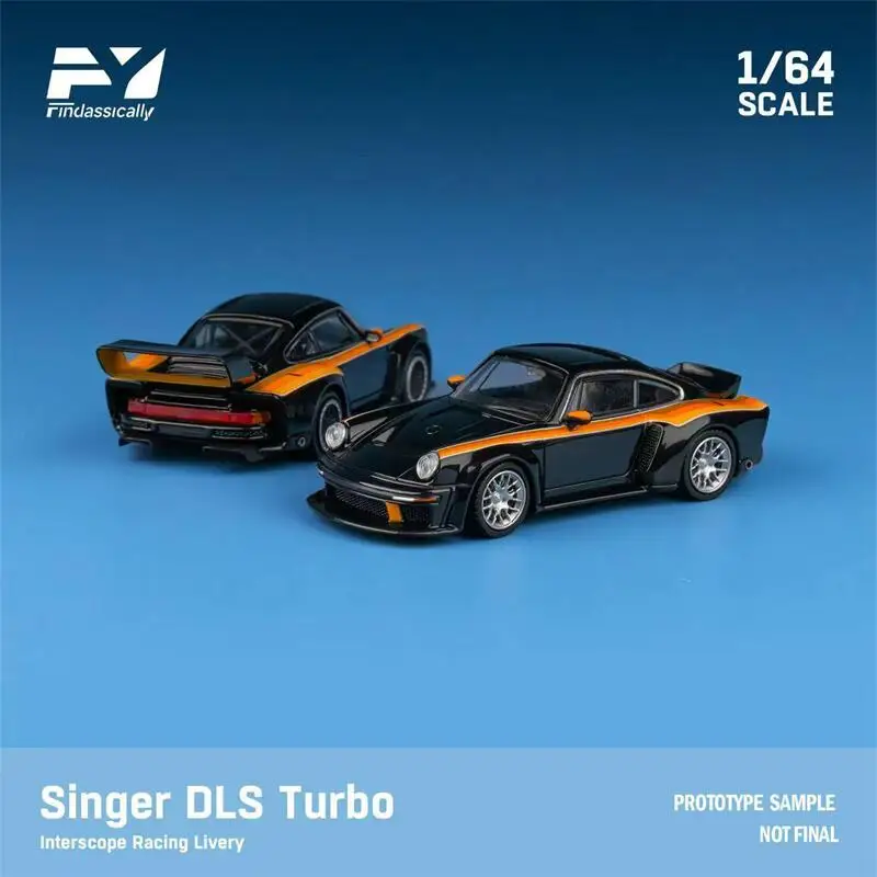 **Pre-Order** Findclassically 1:64 Singer DLS Turbo Track / Road Black limited500 Diecast Model Car