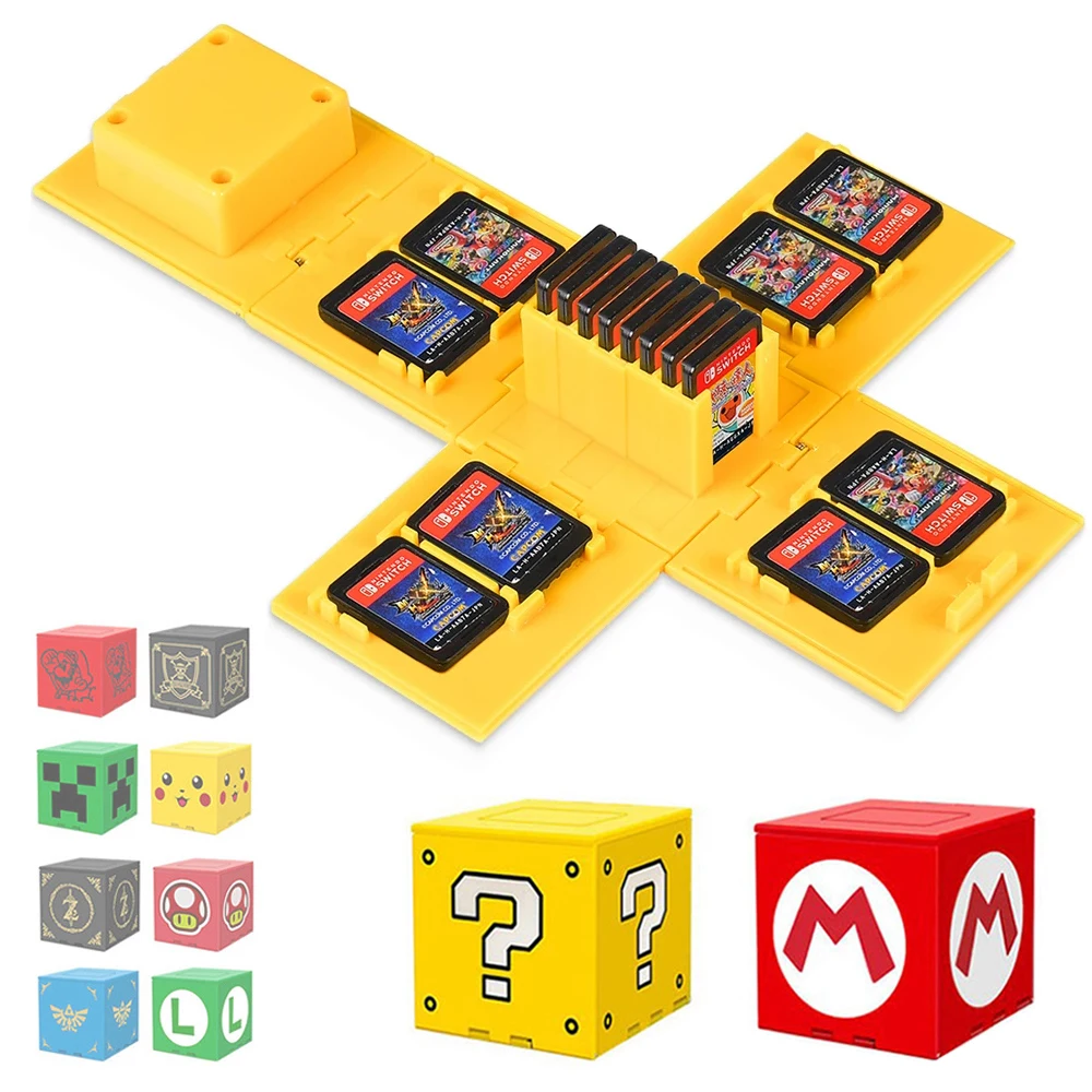 16 Slots Foldable Game Cards  Case Cube Box for Switch Game Card Portable Collect Box Switch/Lite/OLED Game Card Storage Box image 5