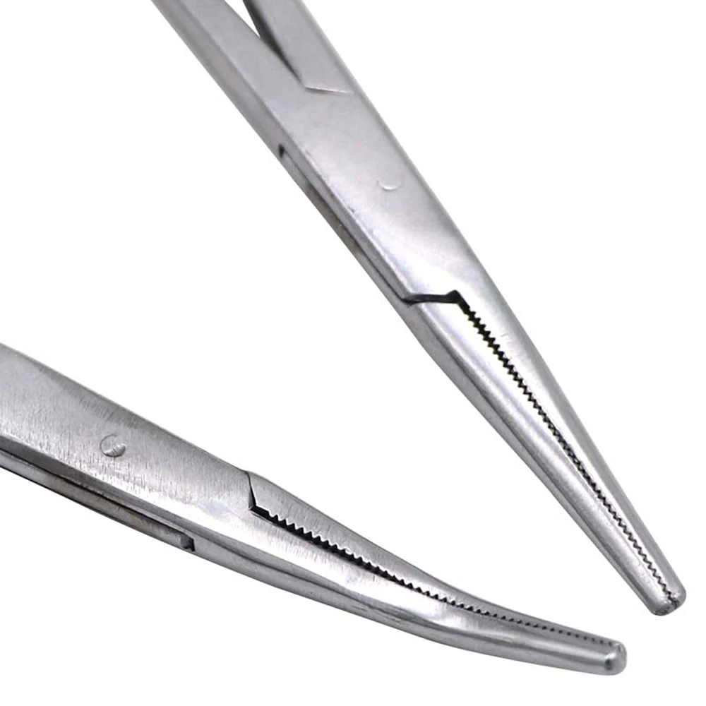 Surgical Scissors Forceps Pet Hair Clamp Epilation Tools Straight Tip Clamps Hemostatic Forceps Fishing Locking Pliers