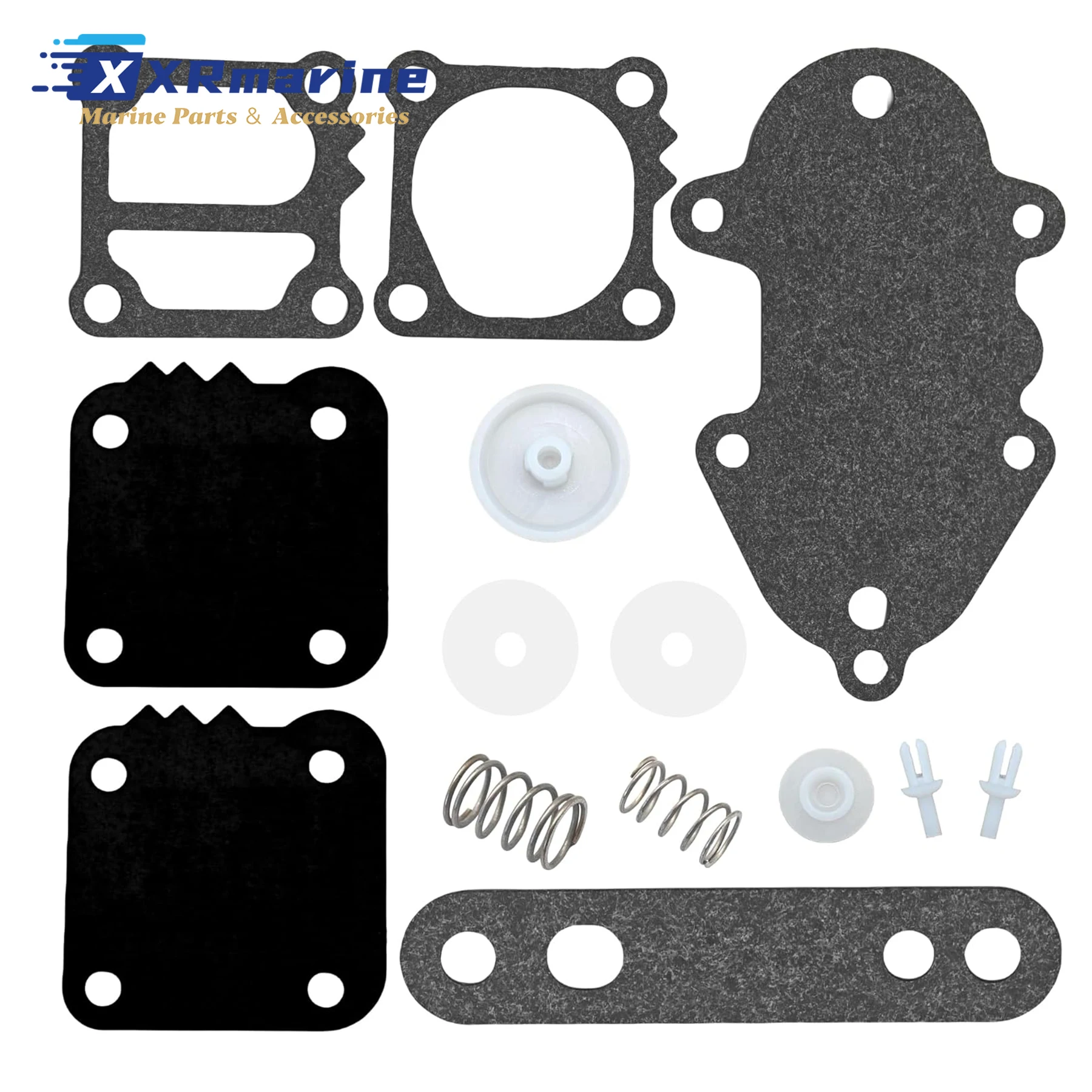 

857005A1 Fuel Pump Repair Kit Compatible with Mercury Marine 30 To 275 HP Outboard Engines 21-42990A2 21-42990A10 21-42990A11