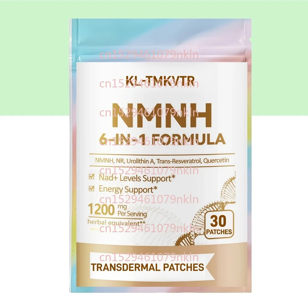 30 Plastrów NMNH (Dihydronicotinamide Mononucleotide) Plastry Transdermalne Wspierające NAD+, Przeciwstarzeniowe, Wspierające Zdrowie Komórek Skórnych i Energia