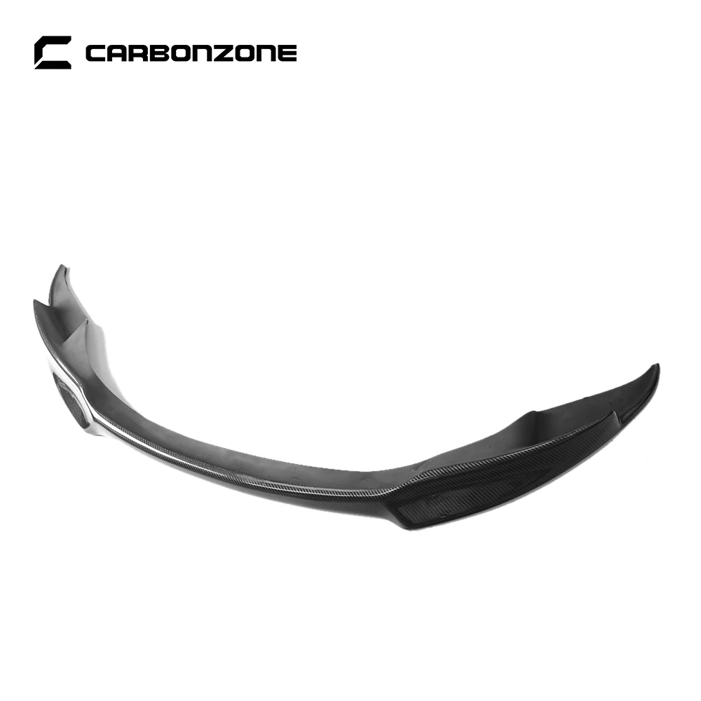 Real Carbon Fiber V Style Front Bumper Lip for BMW M3 E92 Car Diffuser Body Kit Accessories