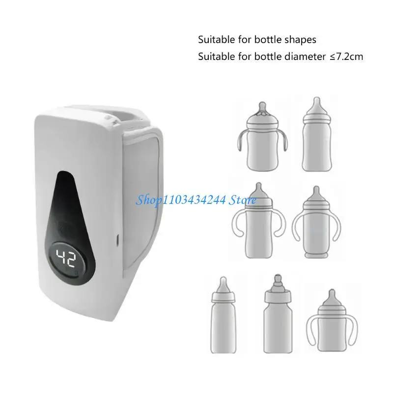 Przenośny podgrzewacz do butelek na mleko matki Podgrzewacz do butelek do karmienia niemowląt Ładowalna torba podgrzewająca z