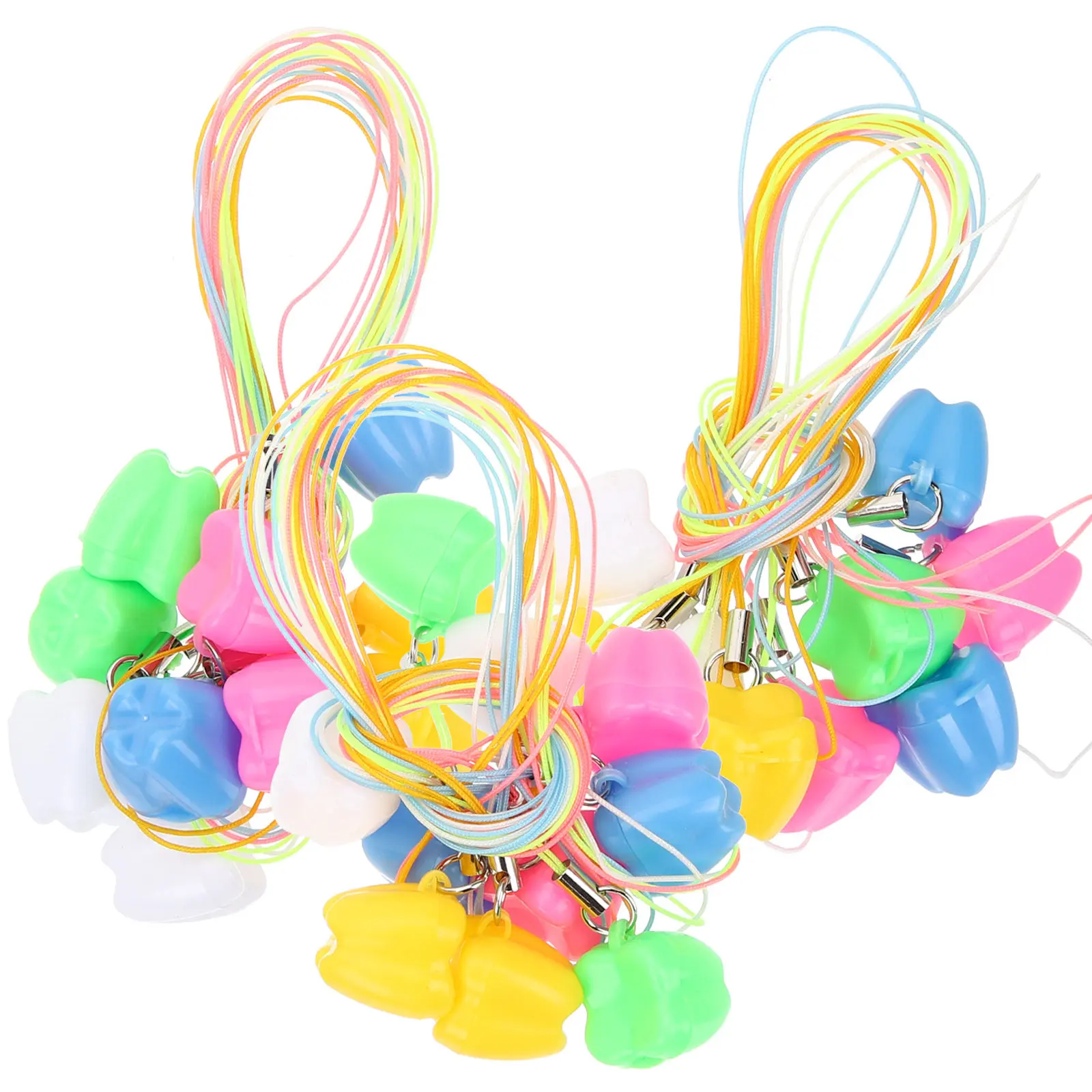 30pcs Baby Tooth Saver Box – Cute Tooth-Shaped Portable Hanging Holder for First Deciduous Teeth
