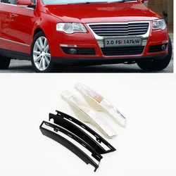 Front Bumper Turn Signal Light Lamp No Bulbs+ Supporter Trim Cover For VW Passat B6 2006 2007 2008 2009 2010 2011 Car-styling