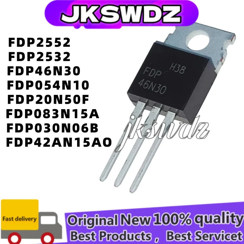 

10pcs 100% new FDP20N50F FDP030N06B FDP42AN15A0 FDP083N15A FDP2552 FDP46N30 FDP054N10 TO-220 MOS transisto