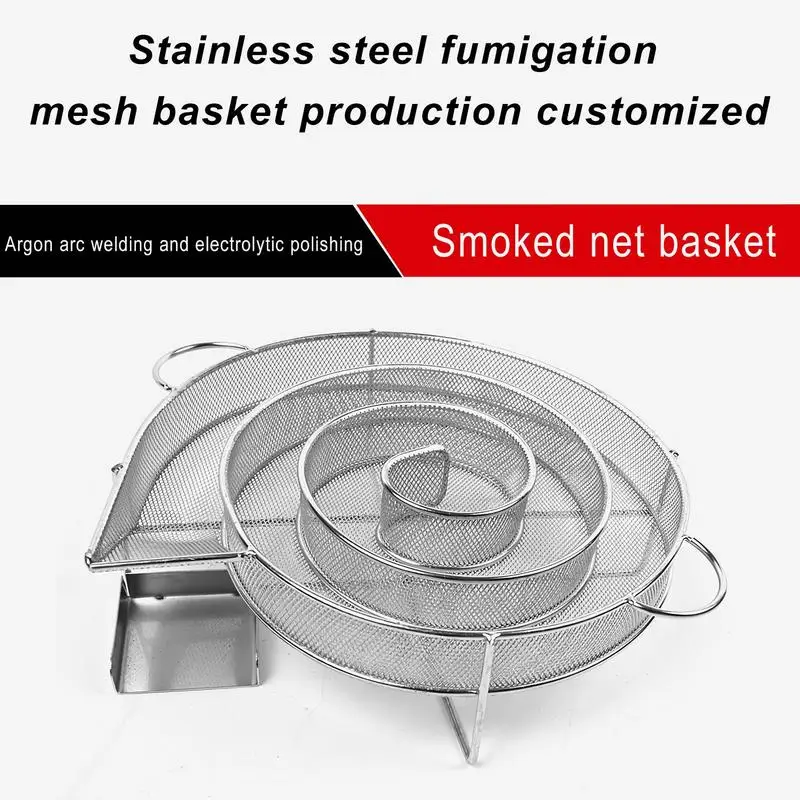 Cold Smoke Generator For BBQ Grill Smoker Wood Dust Hot Cold Smoking Salmon Meat Burner Cooking Stainless Camping BBQ Tools