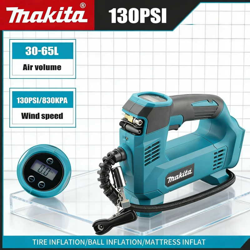 

100% Makita 18V Cordless Air Pump Lithium-Ion Battery Portable Inflator for Car Tyre Electric Motorcycle Pump