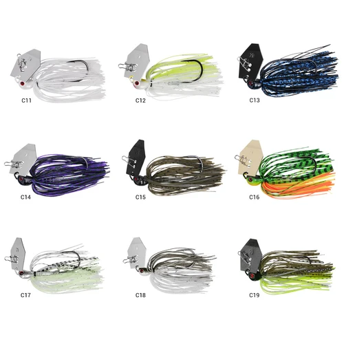 Imagen 2 del producto Noeby Chatterbait 10,5g 14g 21g 28g 35g plantilla con hoja aguja Stinger gancho alambre cebo Power Wobblers Bass Pike Jig Señuelos de pesca