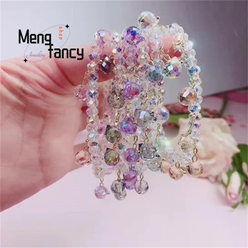 

Sparkling New Super Flash Tassel Simple Elegant High-grade Natural Crystal Sexy Young Girls Fashion Luxury Quality Fine Jewelry