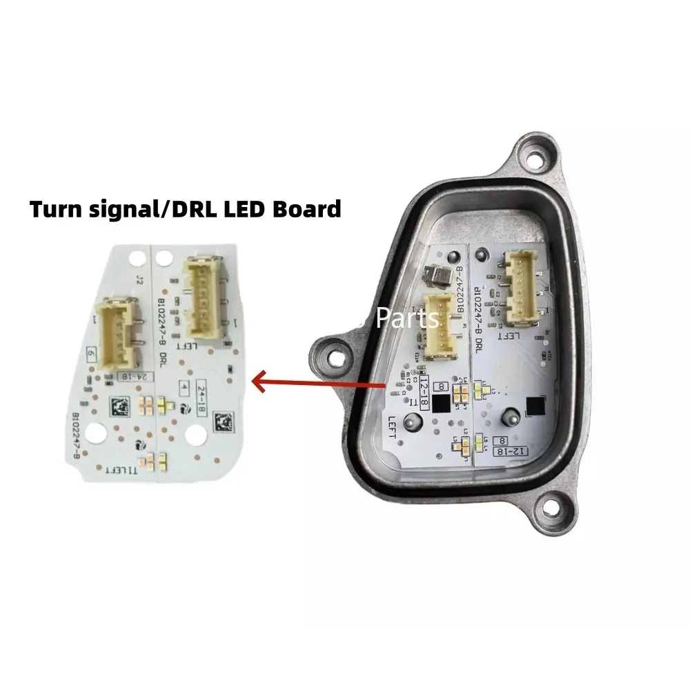 White Angel Eyes DRL Turn Signal Boards For 2017-2021 Seat Arona Ibiza LED Headlight Daytime Running Light B102248-B B102247-B