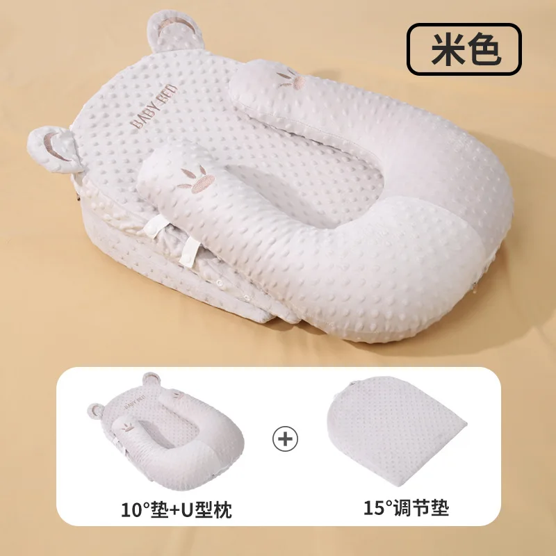 وسادة مضادة للانسكاب ومضادة للاختناق لحديثي الولادة جهاز تغذية الرضاعة الطبيعية وسادة مستلق للأطفال تمنع تنظيم الحليب #6