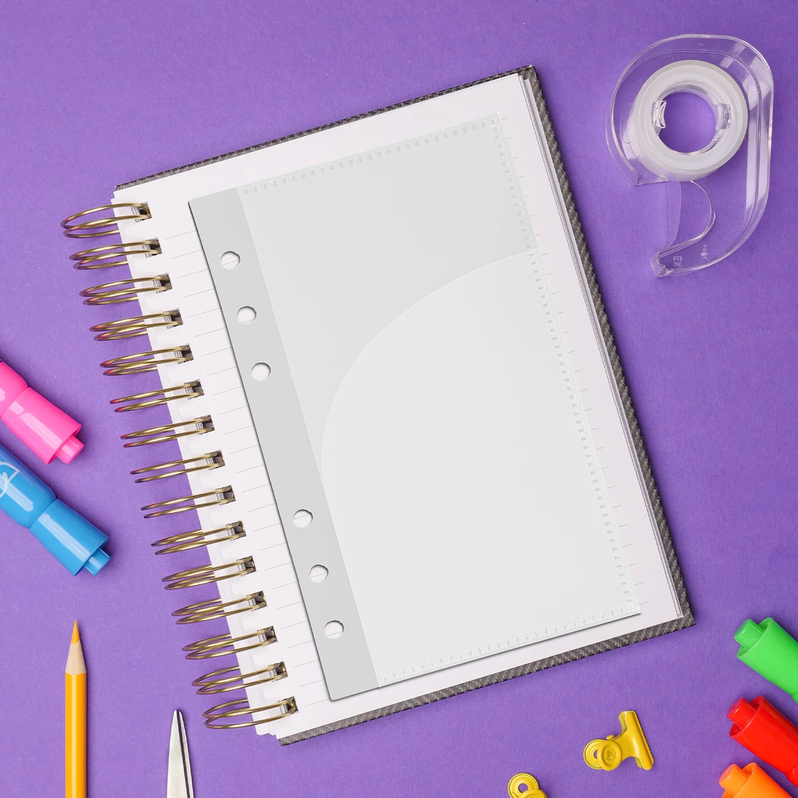 

5Pcs Binder Inserts Budget Pocket Multi-Use Loose Leaf Binder Pockets Portable Cash Envelopes Budget Book Insert Reusable