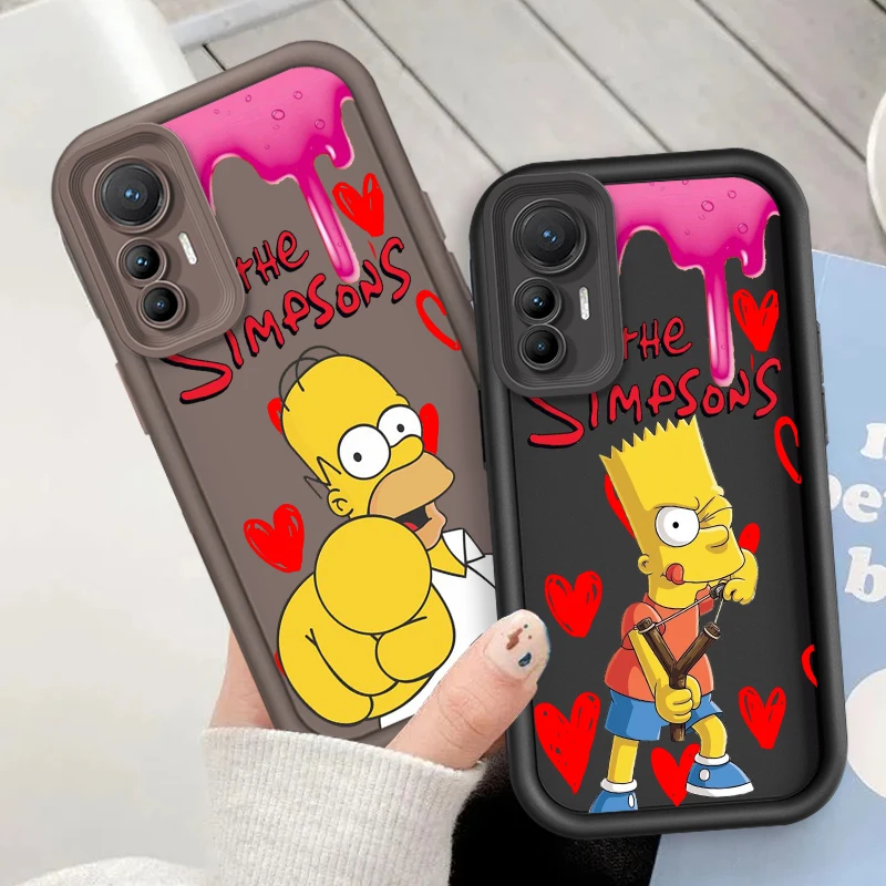 

Disney The Simpsons Bart Eye Ladder For Xiaomi MI 14 12T 11 Lite Poco M3 X5 X4 F5 F4 F3 F2 GT Pro 5G Back Phone Case