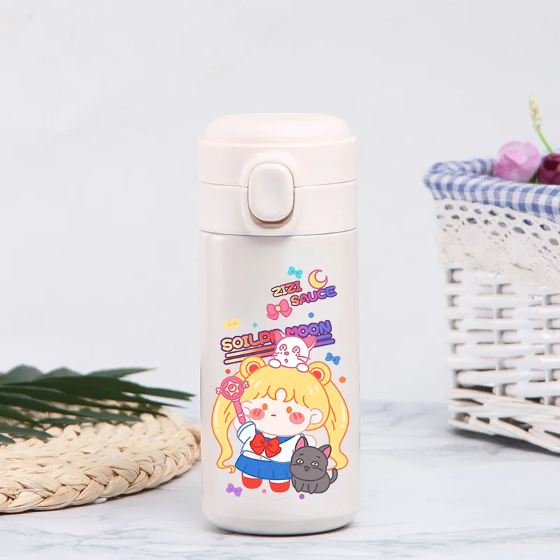 320ml/420ml Pretty Guardian Sailor Moon przenośna sportowa butelka na wodę o dużej pojemności kubek do picia dla dzieci termiczna stal nierdzewna