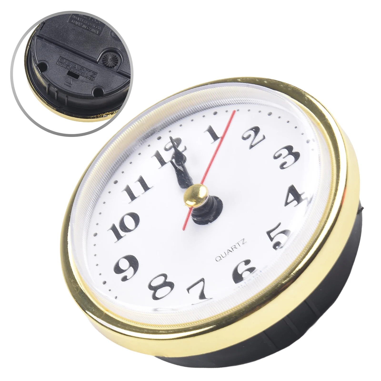 Clock Inserts Quartz Clock Inserts 65MM Gold Arabic Numbers For Clock 65mm Diameter Versatile Usage High-Quality