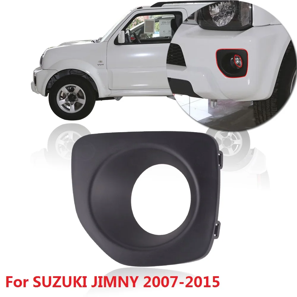 

CAPQX Fog light cover For SUZUKI JIMNY 2007 2008 2009 2010 2011-2015 Front Bumper FogLight Lamp cap Frame shell