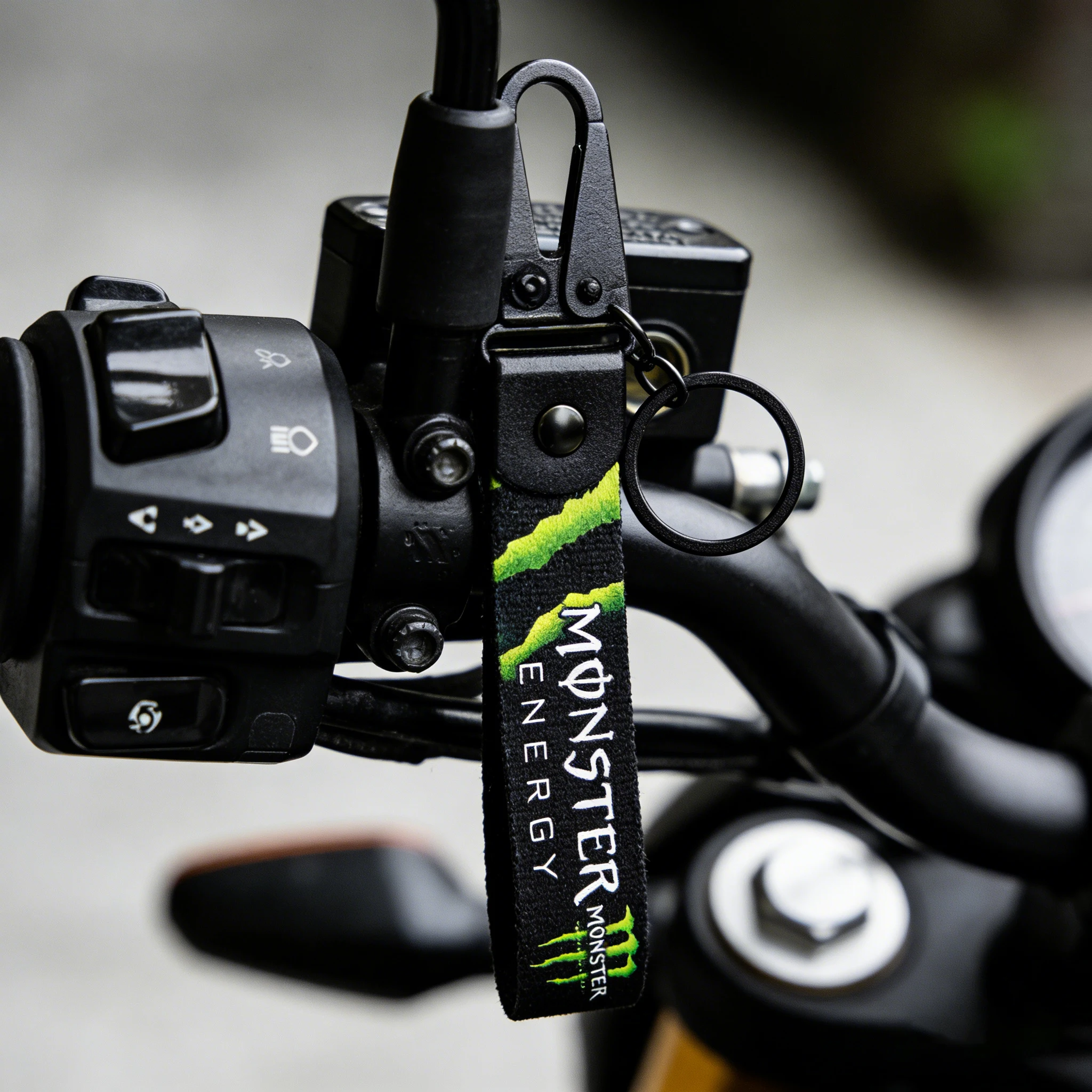 

Embroidery Monster Energy Key Chain Tag Strap Leather Accessories Keytag Racing Keychain