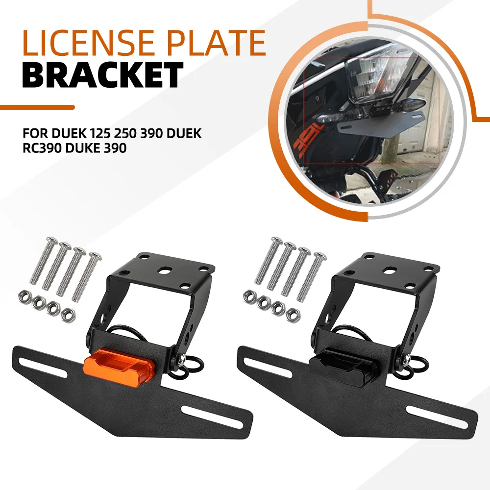 

Motorcycle LED Light Tail Tidy Holder Fender Eliminator Tail Bracket For DUEK 125 250 390 DUEK RC390 Duke 390 Rear License Plate